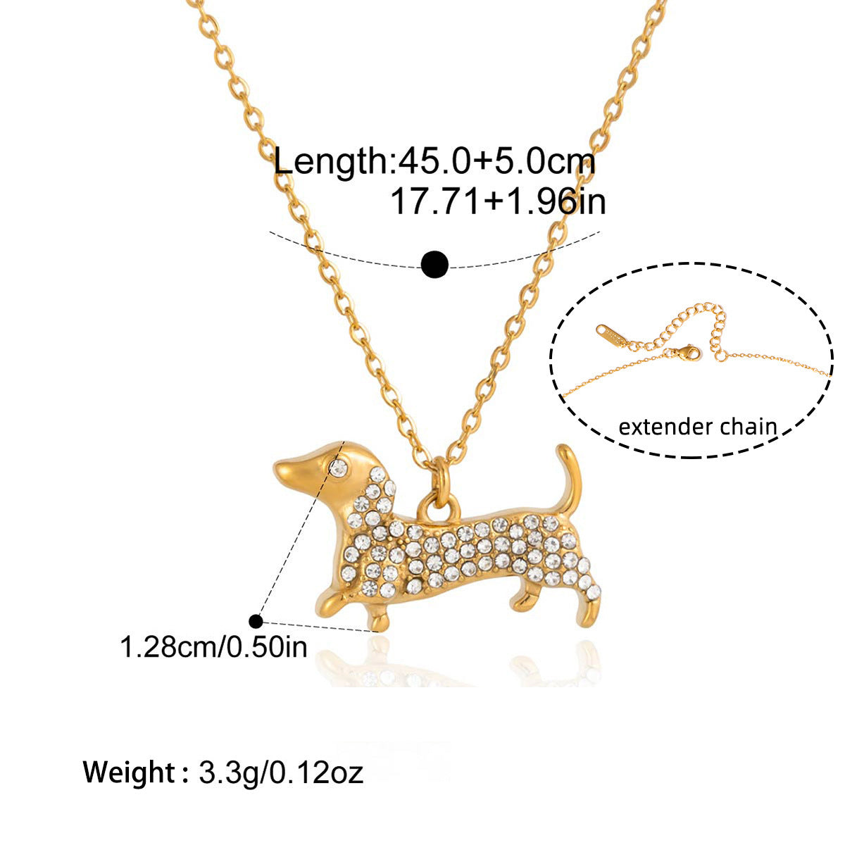 Collier femme en acier inoxydable 316