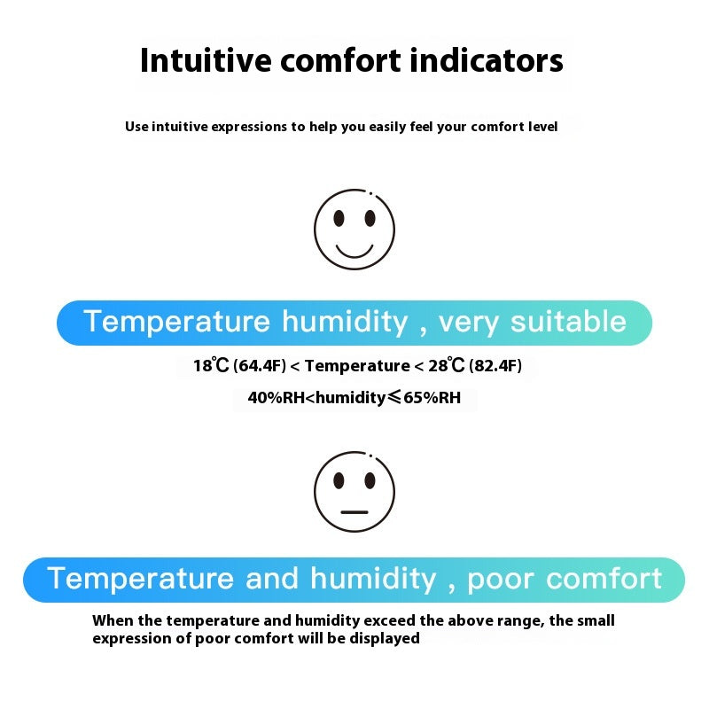 Température Bluetooth Graffiti Compteur d'humidité Mini Température intelligente et humidité Se