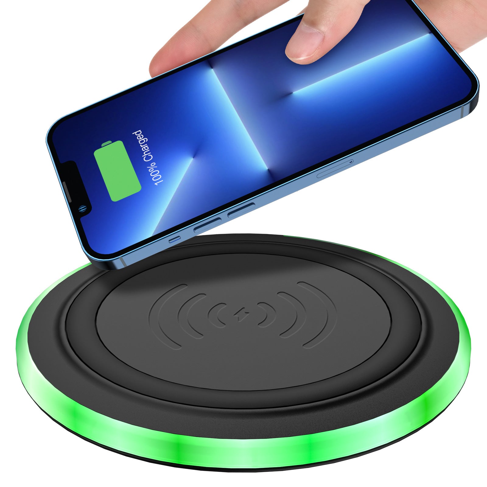 Chargeur de téléphone sans fil ultra-mince de bureau 10W