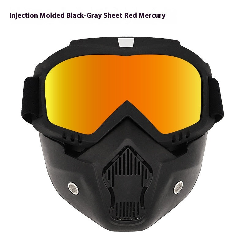 Gants de moto anti-fog masque rétro