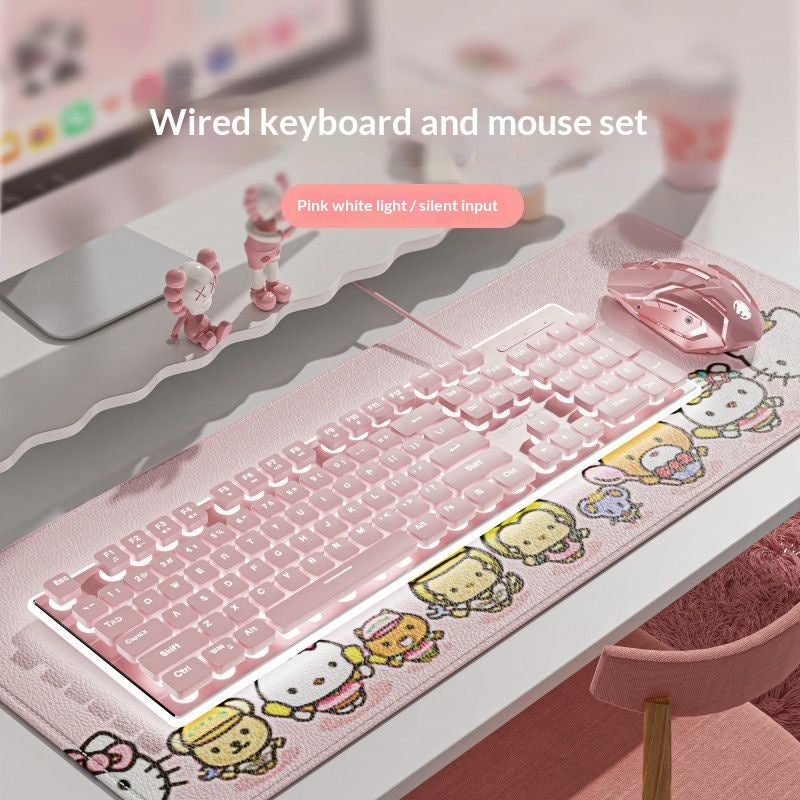 Clavier et jeu de souris Mute mécanique