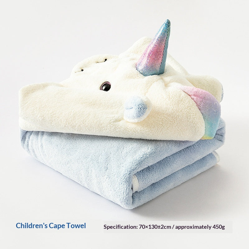 Peignoir Cartoon Peigne de Corail Serviette de bain absorbante pour enfants
