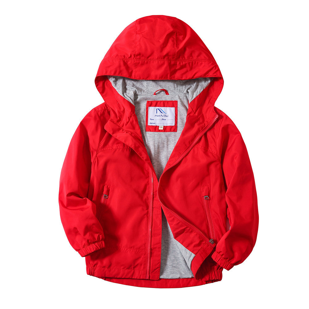 Veste de manteau Automne Medium et Big Kids Hood