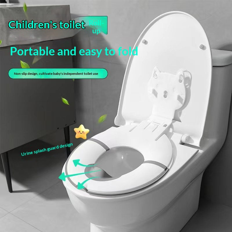 Coussin de siège à l'extérieur de la porte de rangement portable pour les toilettes universelles