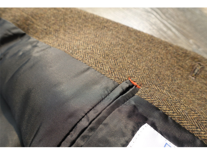 Style américain Vintage Herringbone Tweed lourd poids veste de travail en laine