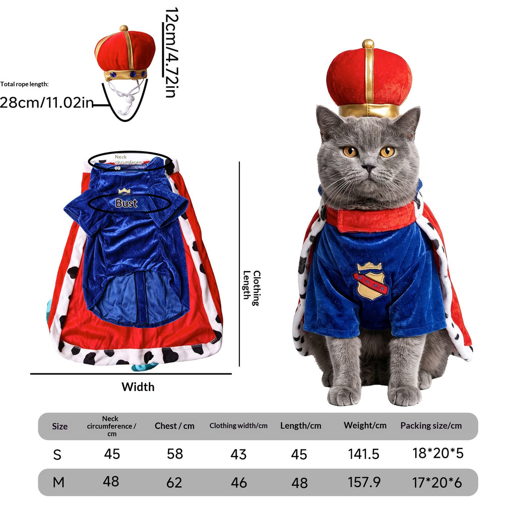 Déguisement pour animaux de compagnie Transformation de chat Funny Holiday Dress-Up Outfit