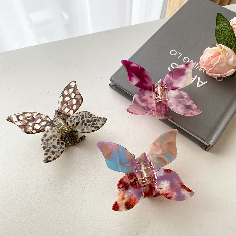 Coiffure papillon fille Clip tête arrière pan