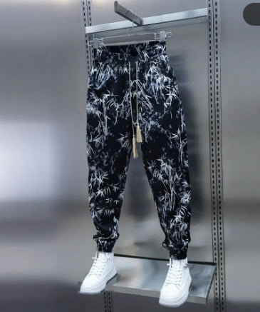 Pantalons en soie de Harem en soie casuale pour hommes
