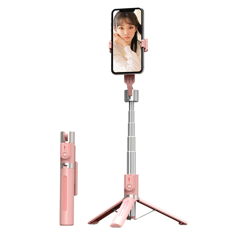 Bluetooth Selfie Stick Double Rill Light Bureau Diffusion en direct