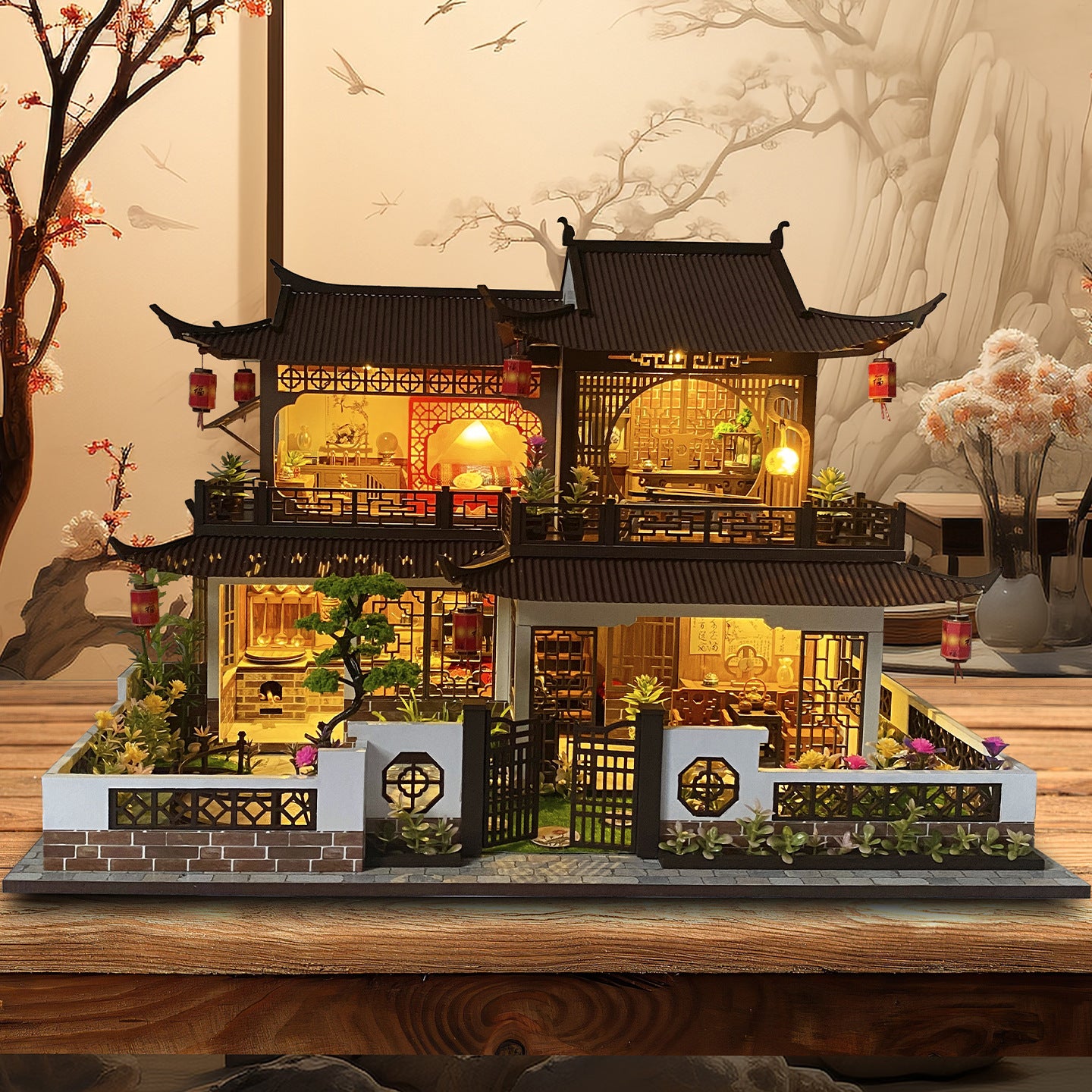 Maquette à construire – scène architecturale en briques