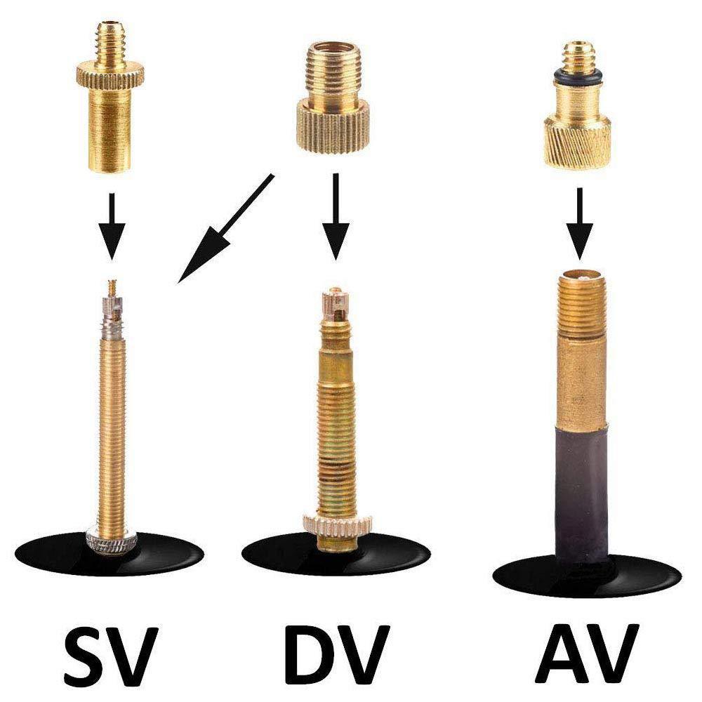 Fenêtre de voiture Adaptateur de valve de vélo DV SVAV 24PCs Adaptateur de valve de vélo
