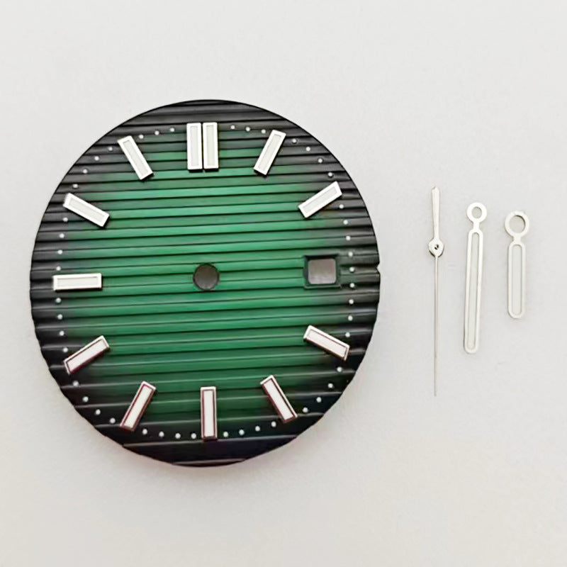 30 5mm solaire bande d'ongle vert montre lumineux cadran plaque