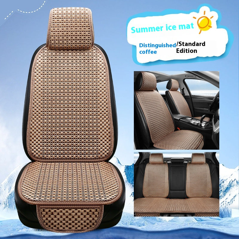 Coussin d'été minimaliste de siège de voiture en soie de glace