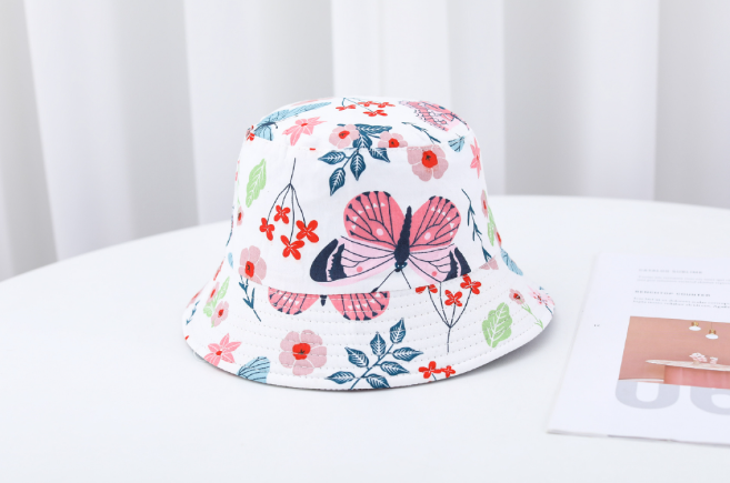 Enfants imprimé Dinosaur Bucket Sun Hat Big Brim Boy Girl Hat