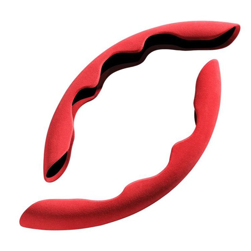 Furry Car Steering Wheel Cover All Seasons Non-Slip Decoration Gloves