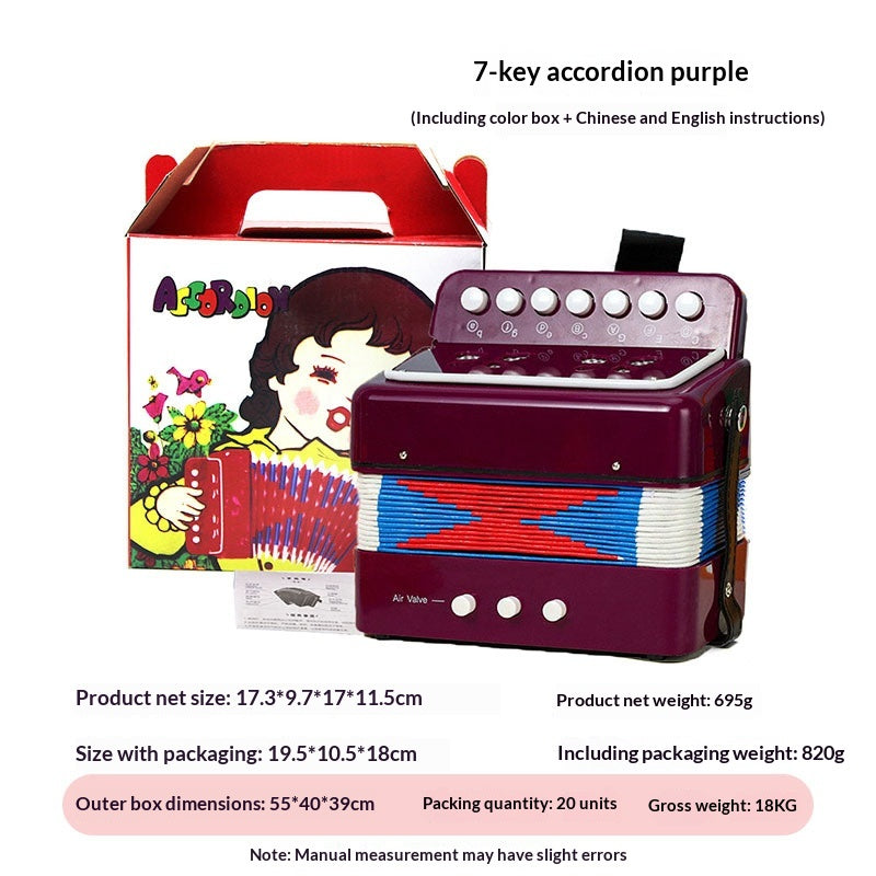 Accordéon de jouets éducatifs portatifs pour enfants