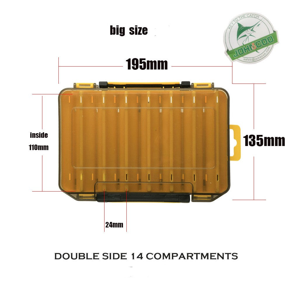 Stockage double face de la boîte de rangement double couche