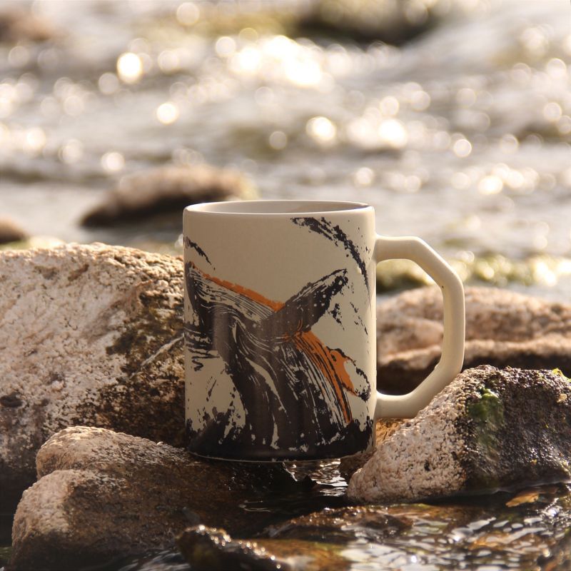 Creative Illustration personnalisée Mug Trendy Office Cup en céramique