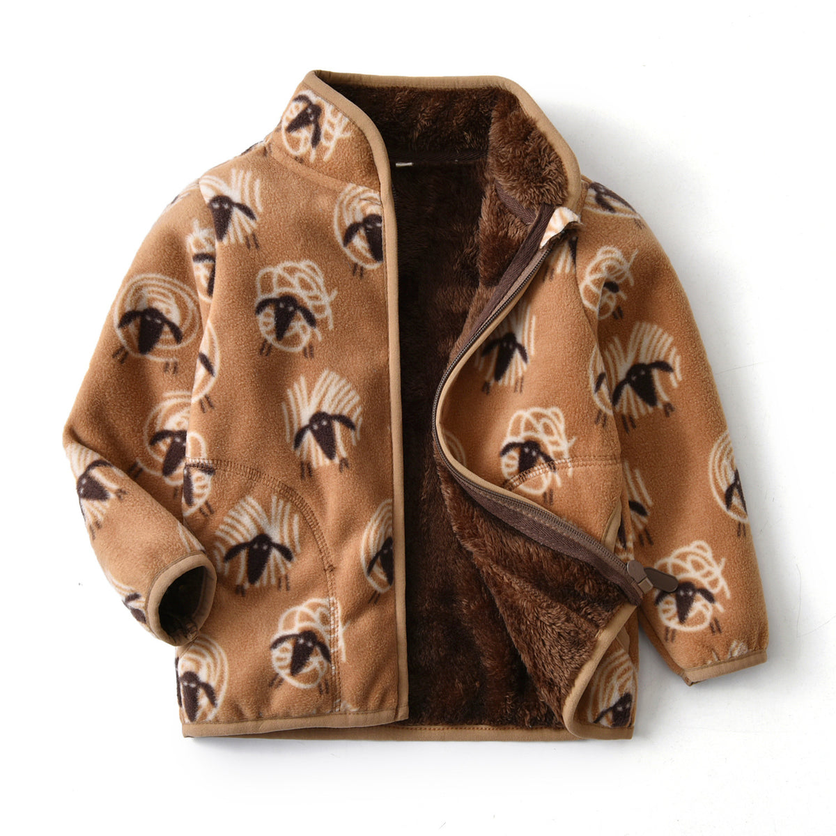 Veste rembourrée garçon imprimé simple cartoon