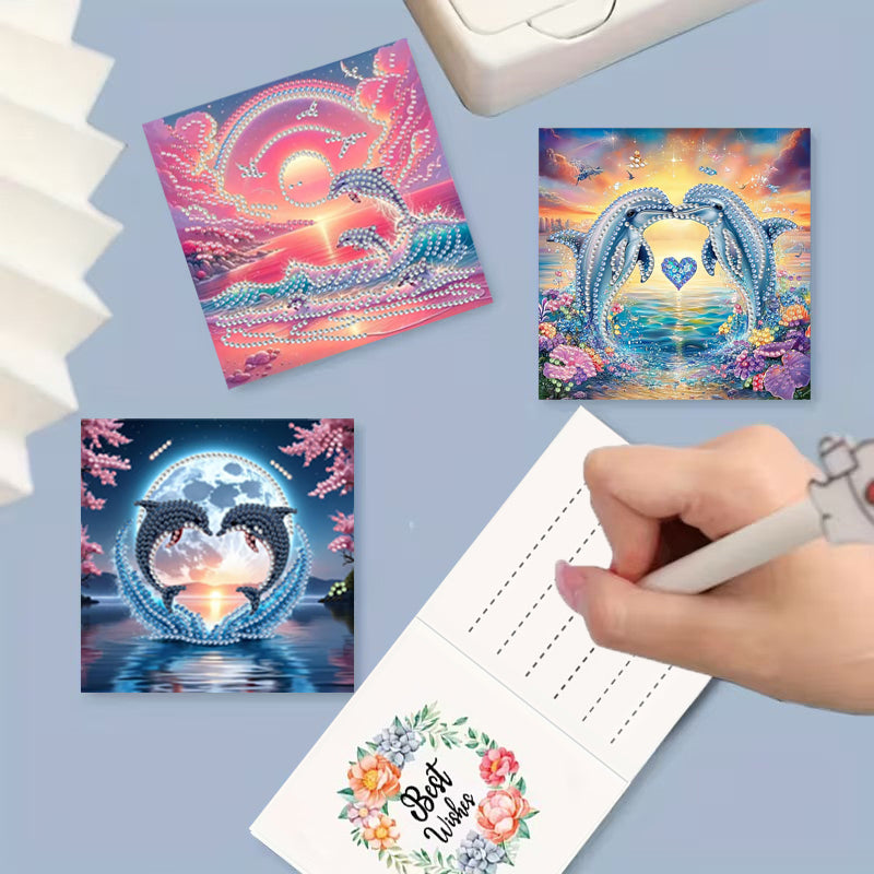 Kit de peinture diamant bricolage Kit carte d'anniversaire