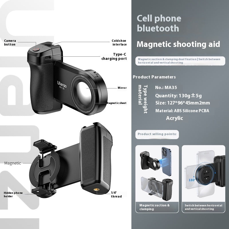 Appareil photo portable portable Bluetooth magnétique assisté