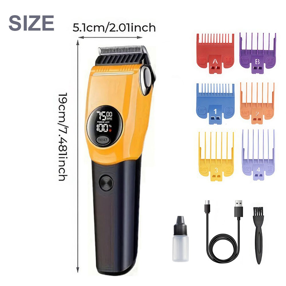 Clippers professionnels pour chiens LCD sans cordon Kit de grooming Trimmer pour animaux