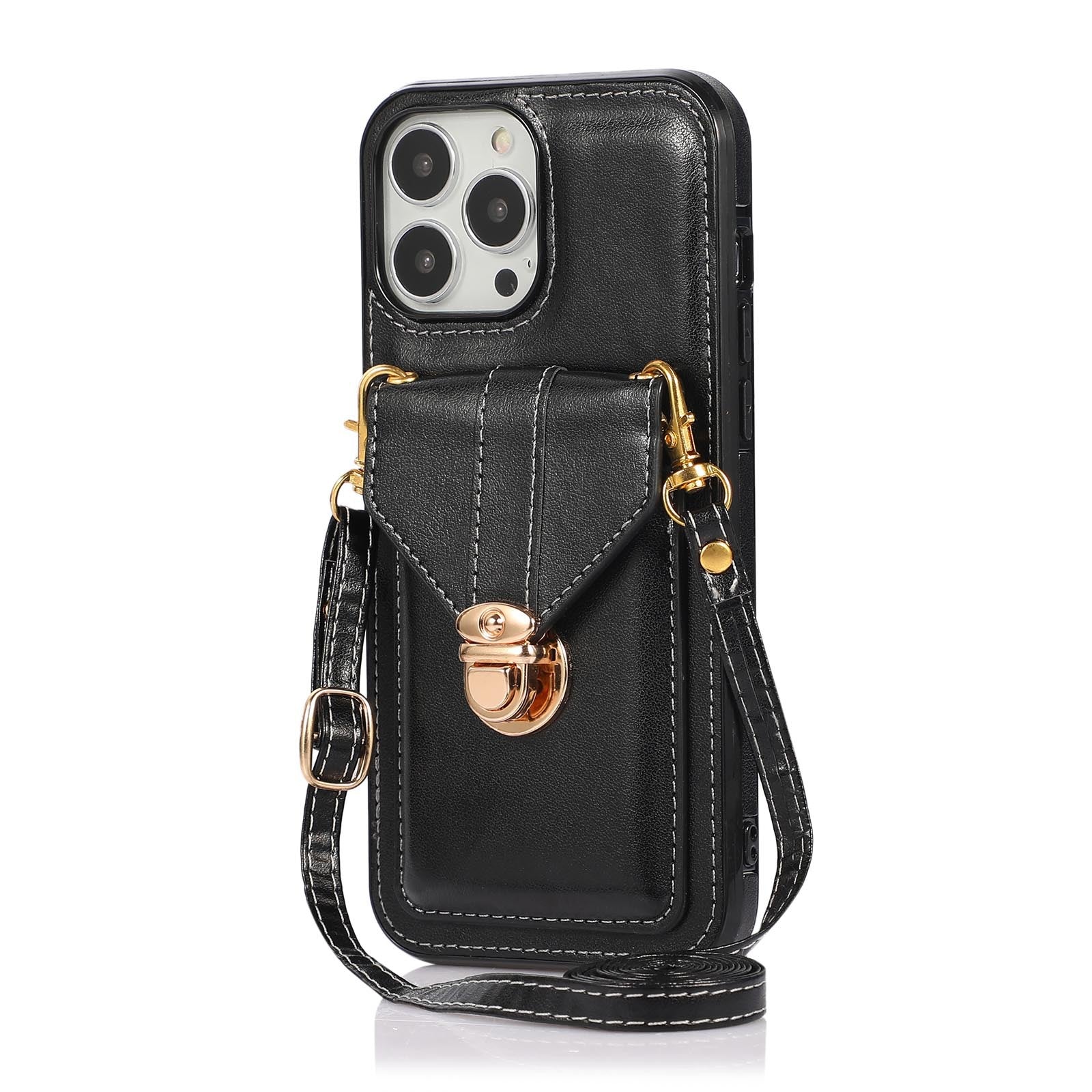 Porte-carte Étui de téléphone Étui en cuir à corps croisé