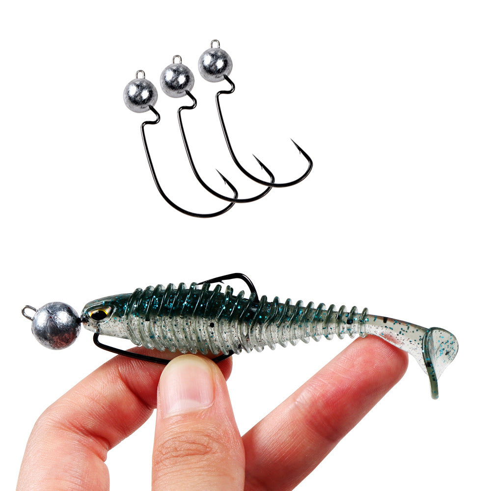 Lead head fishing hook