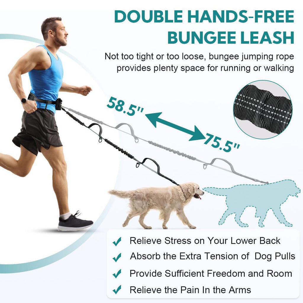 Produit avec Sachet de Waist Running Leash Amazon Pet Leash Sports Running Leash