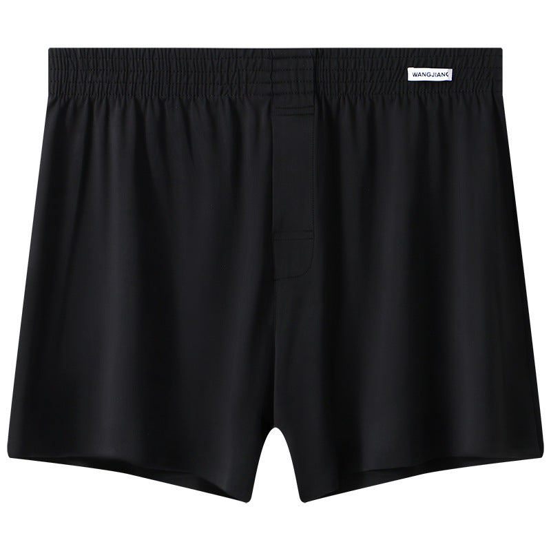 Sous-vêtements en soie de glace pour hommes Plus Taille Loose Boxer