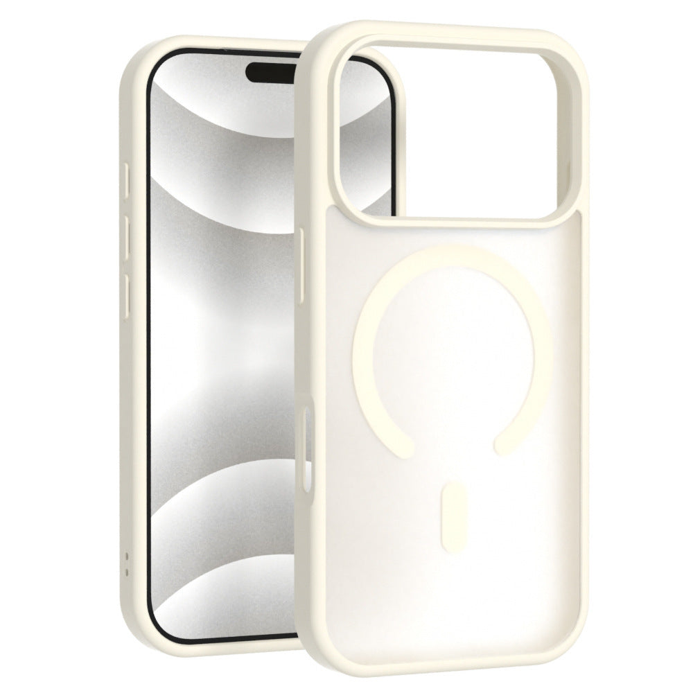 Boîtier de téléphone magnétique sensible à la peau Brossé Translucide Protection anti-goutte