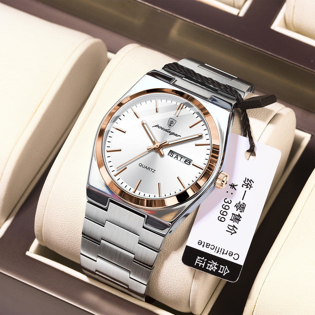 Montres Homme ultra-mince étanche Lumineux
