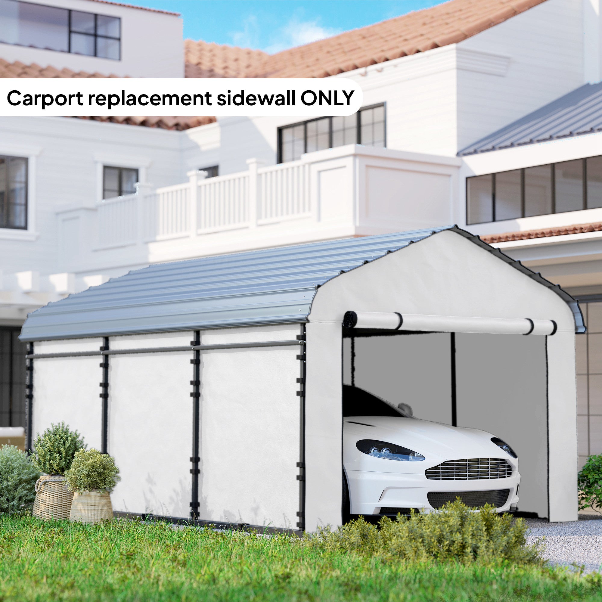 Panneau latéral de remplacement de port de voiture pour 12 x 20