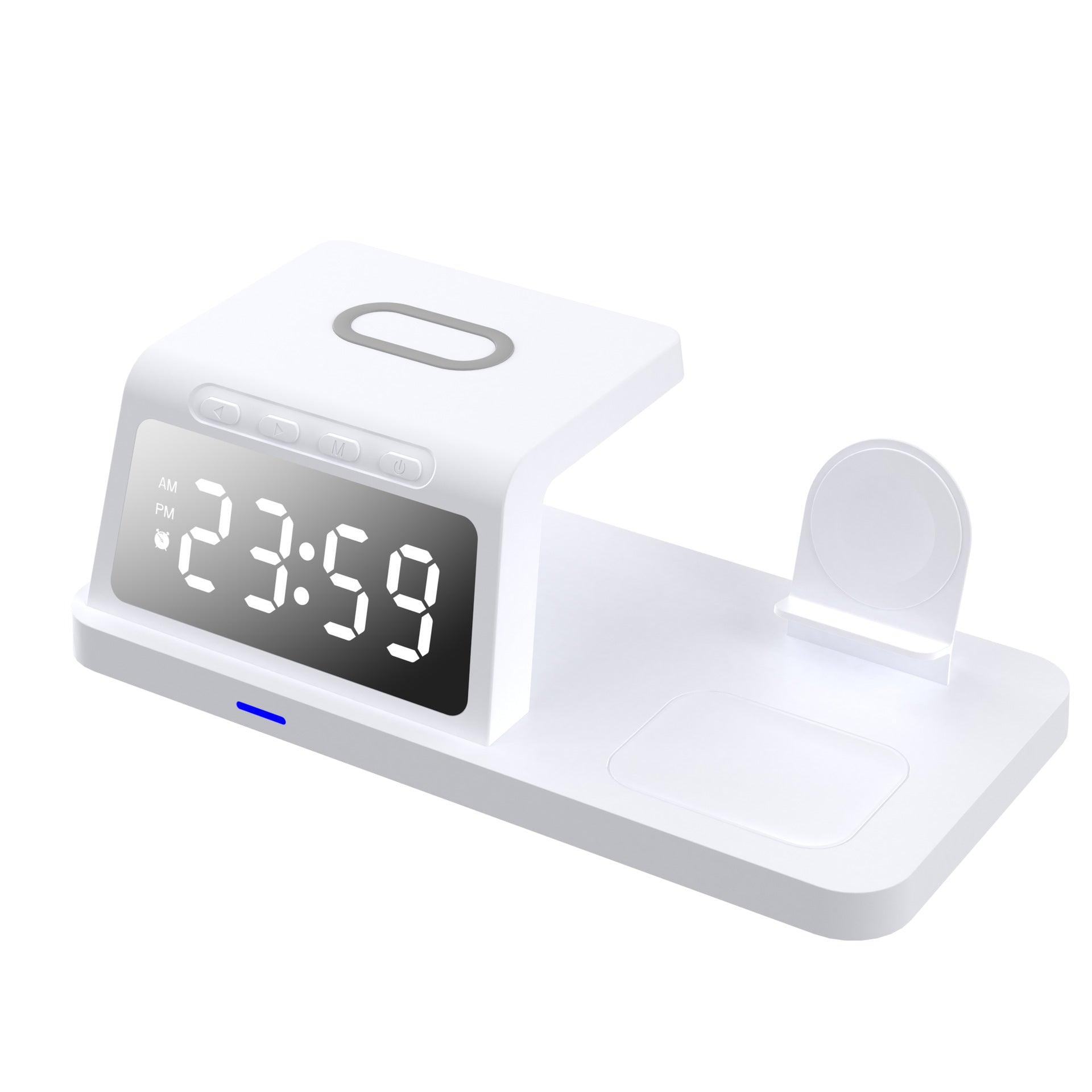 Chargeur sans fil 4-en-un d'horloge Chargeur rapide