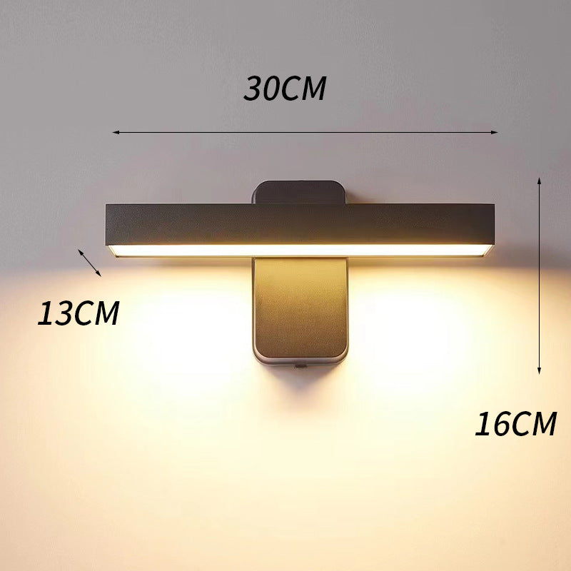 Outdoor 360-Degree Rotating Motion-Sensor Wall Light