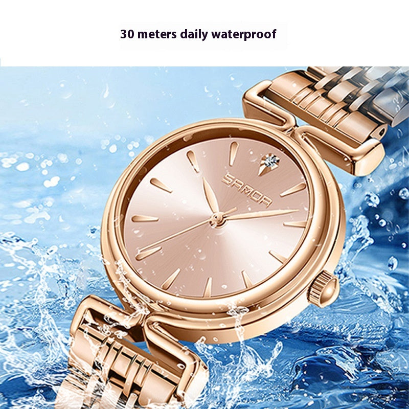 Montre en mailles rétro pour femmes