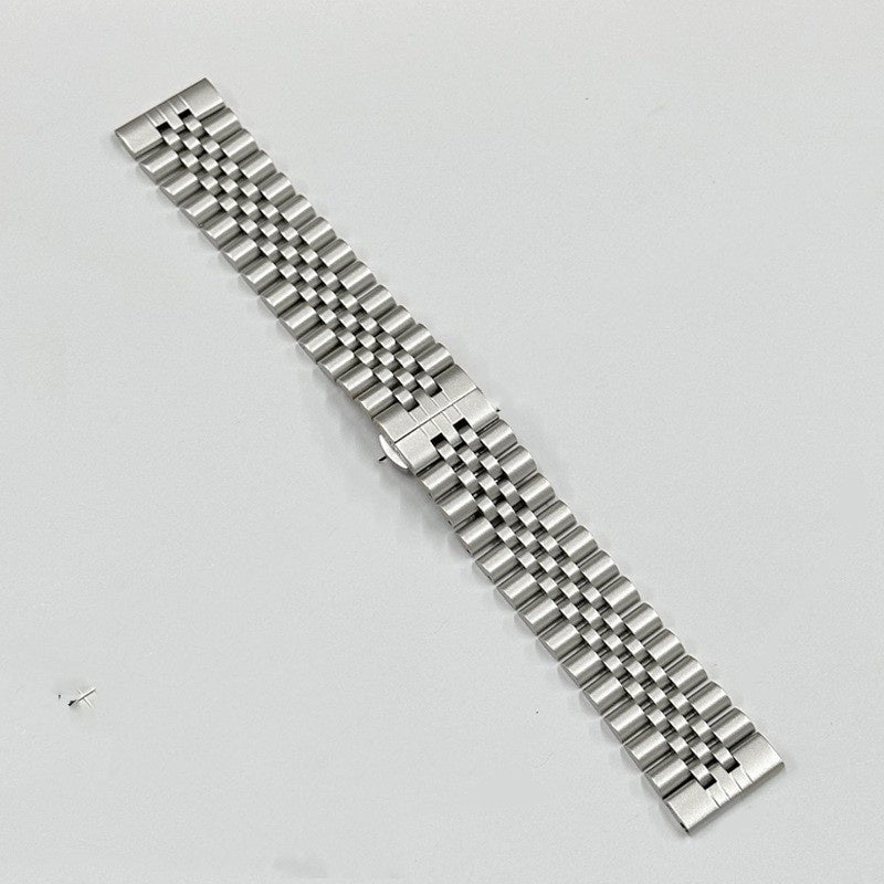 Bracelet en acier inoxydable massif à cinq perles