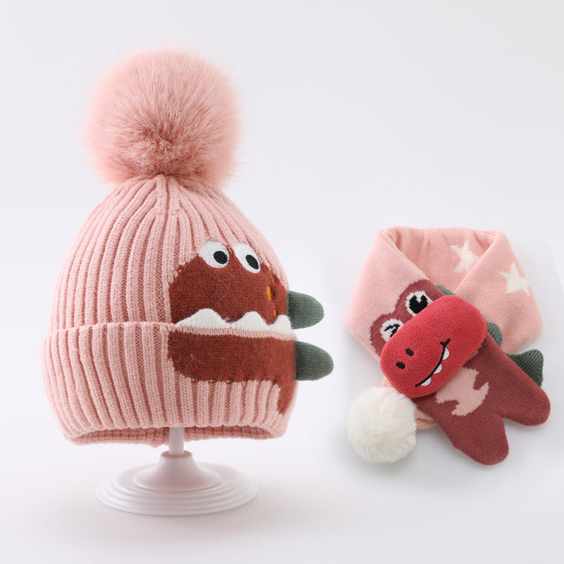 Chapeau d'enfants Chapeau écharpe en laine bébé