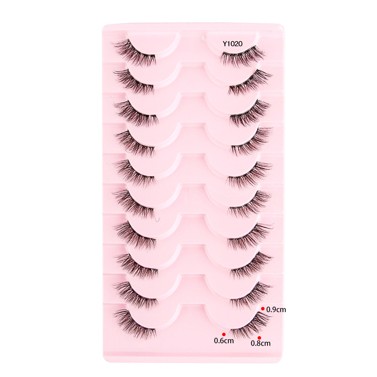 Femmes Portable Européen et style américain Sheer demi-longueur faux cils