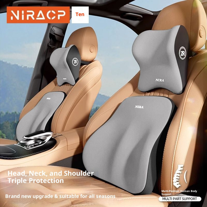 Tête d'appuie-tête automobile Memory Foam Car Waist Coussin