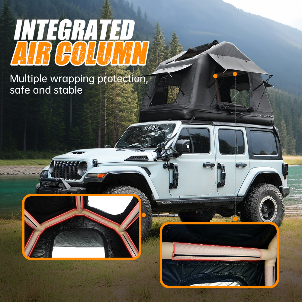 Tente gonflable amphibie portable pour camping pliable Toit hors route Top Tente flottante Te