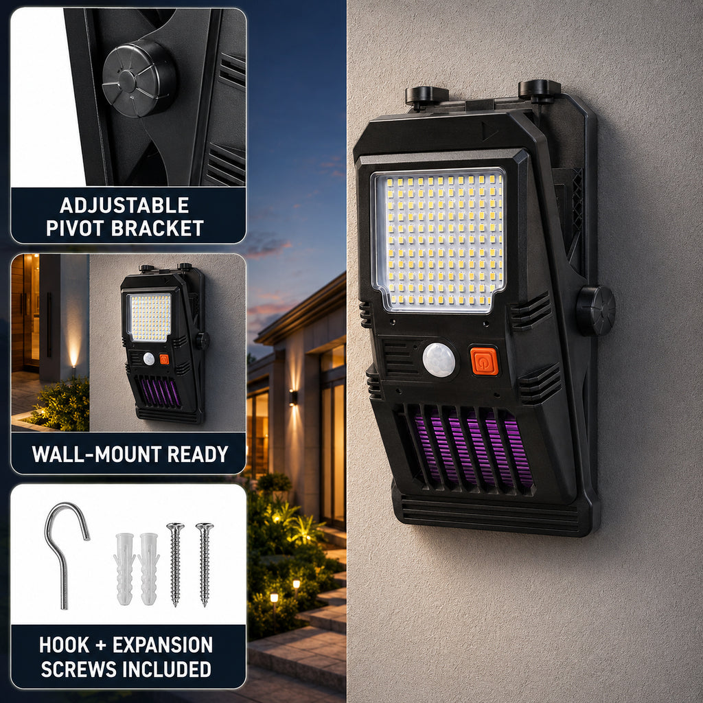 Solar Powered Rechargeable Motion Sensor Garden Light W7104 1 Pour Yard Decoration LED Land