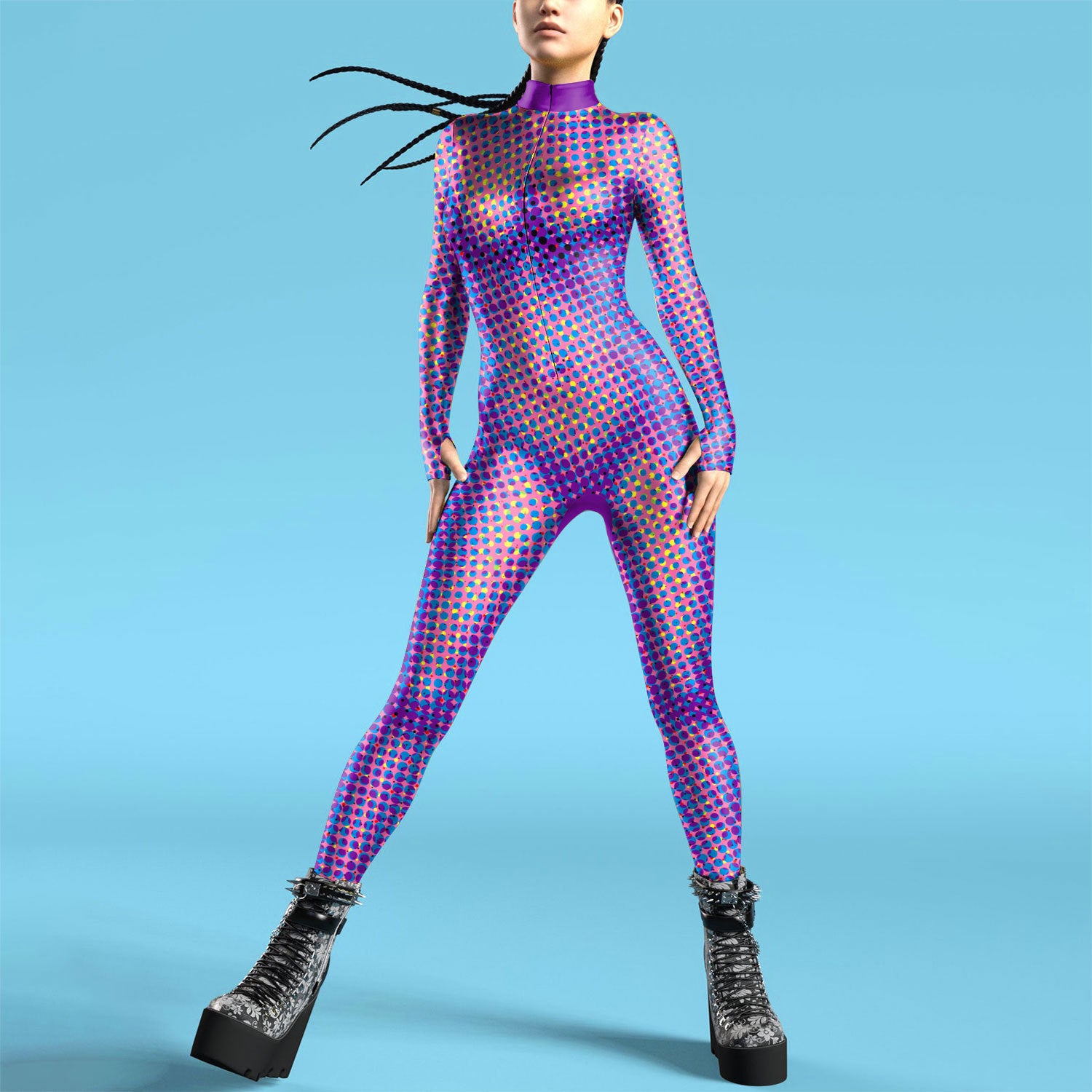 Costume de saut à main numérique imprimé 3D