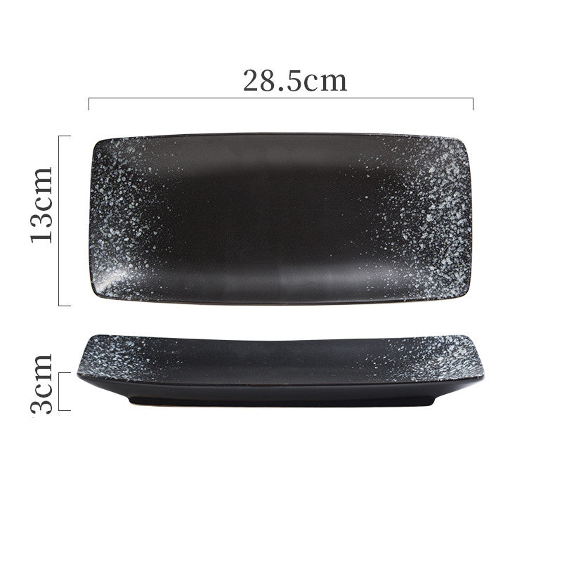 Plaques céramiques japonaises Sushi Dish Tableware Plateau Couverts