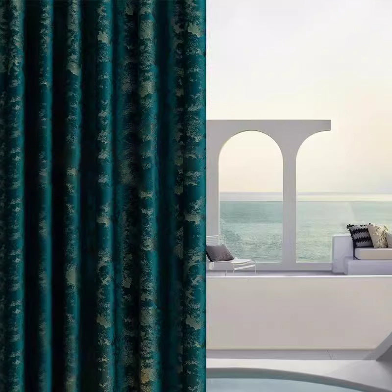Rideaux de salon haut de gamme dans un design minimaliste et moderne de style européen