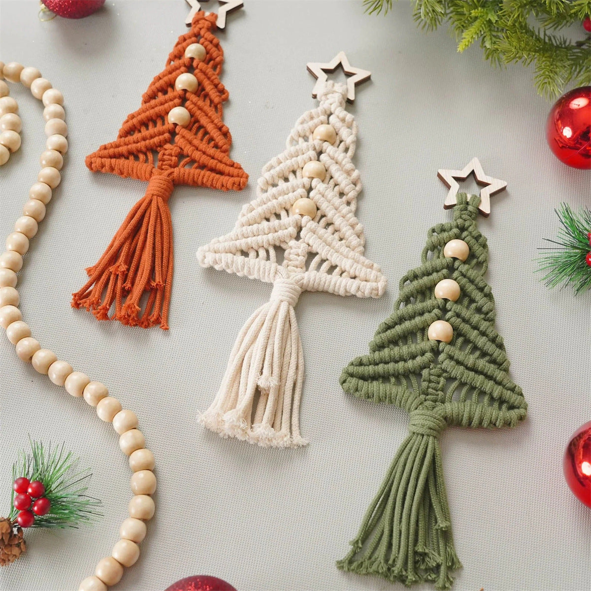 Ornements d'arbre de Noël de style bohème pour les fêtes