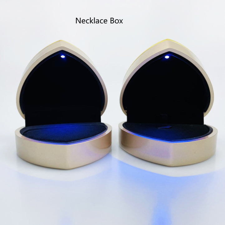 Boîte cadeau de stockage de proposition créative LED-Lit en forme de cœur