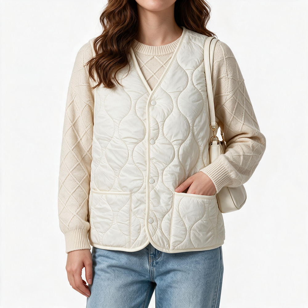 Veste de puffer matelassée pour femmes