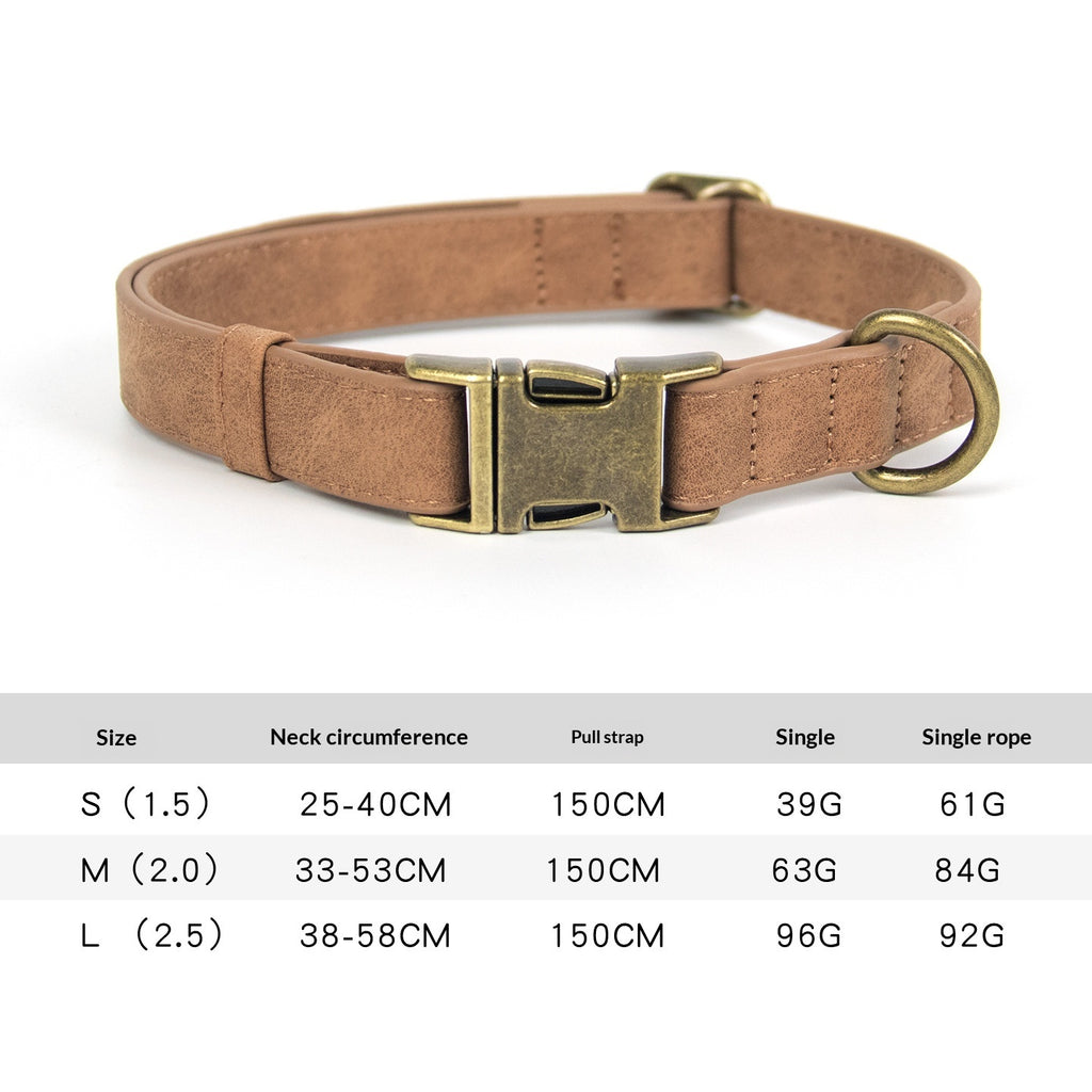 Chien Leash Pet Vintage Anti-rafale Grand Moyen