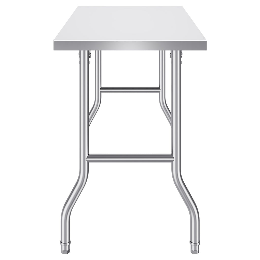 VEVOR Poste de travail commercial 48 X 24 pouces Table de préparation commerciale pliante